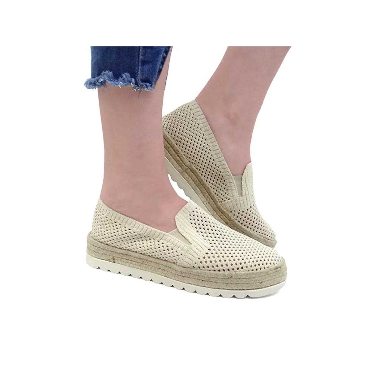 Sapatilha Valentina Espadrille 396169 Cream Sapatilha Valentina Espadrille 396169 Cream