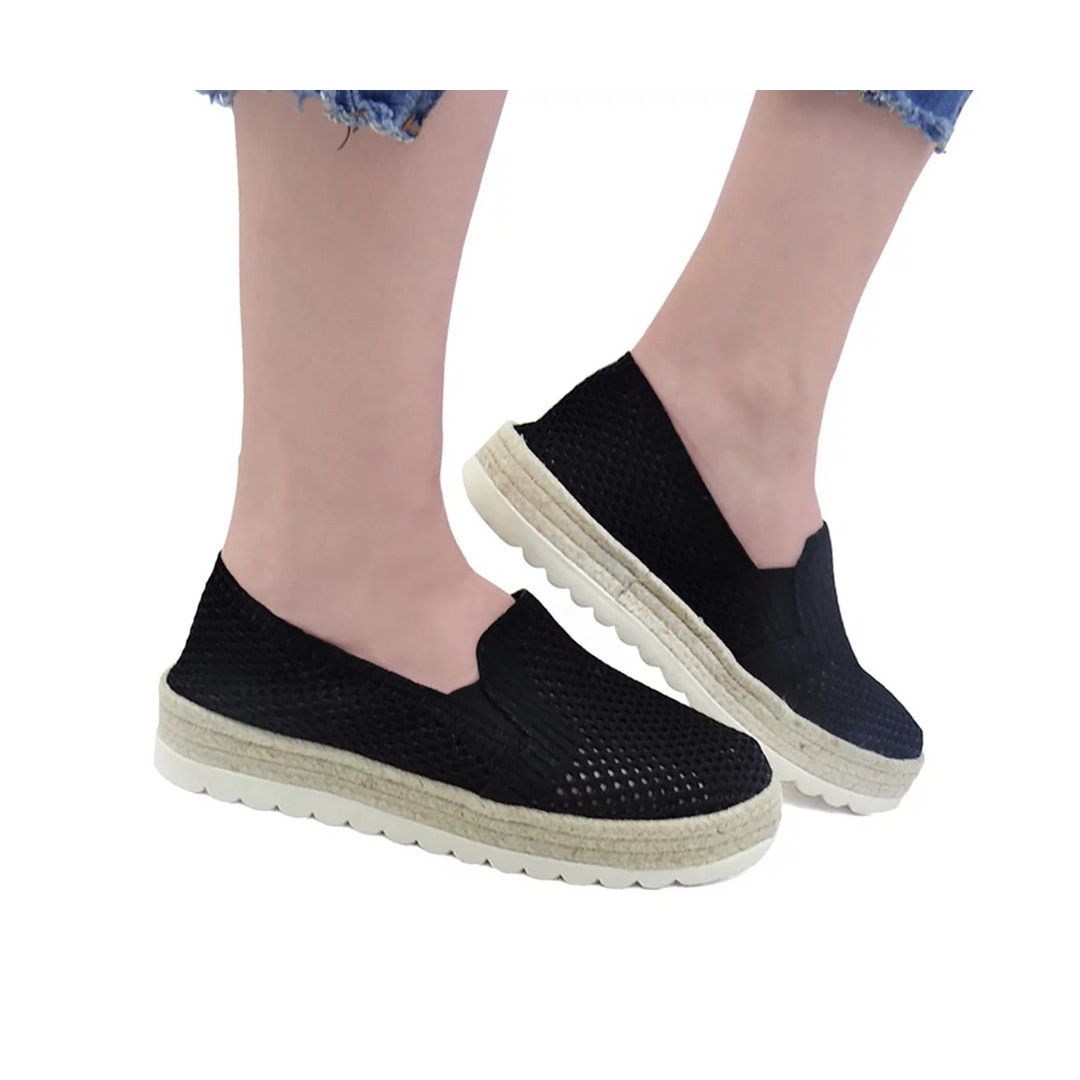 Sapatilha Valentina Espadrille 396169 Preto
