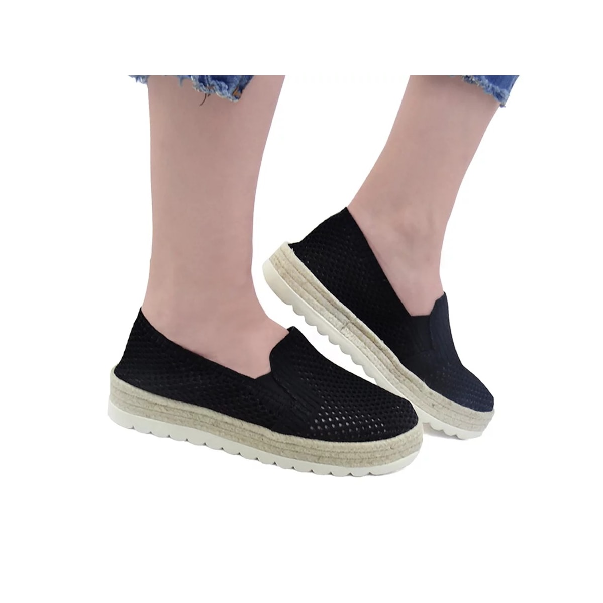 Sapatilha Valentina Espadrille 396169 Preto Sapatilha Valentina Espadrille 396169 Preto