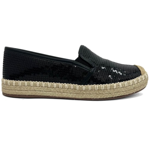 Detalhe - Sapatilha Valentina Espadrille Bordada 392387 Preto