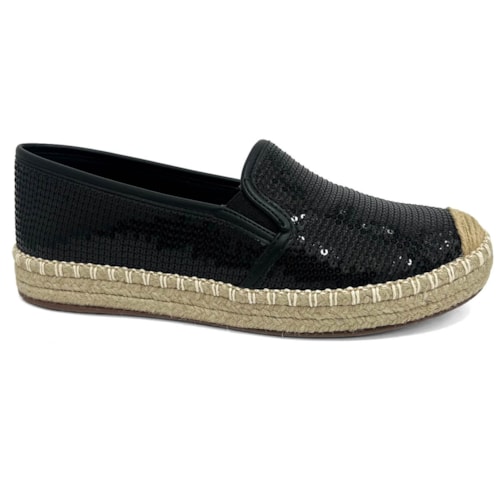 Detalhe - Sapatilha Valentina Espadrille Bordada 392387 Preto