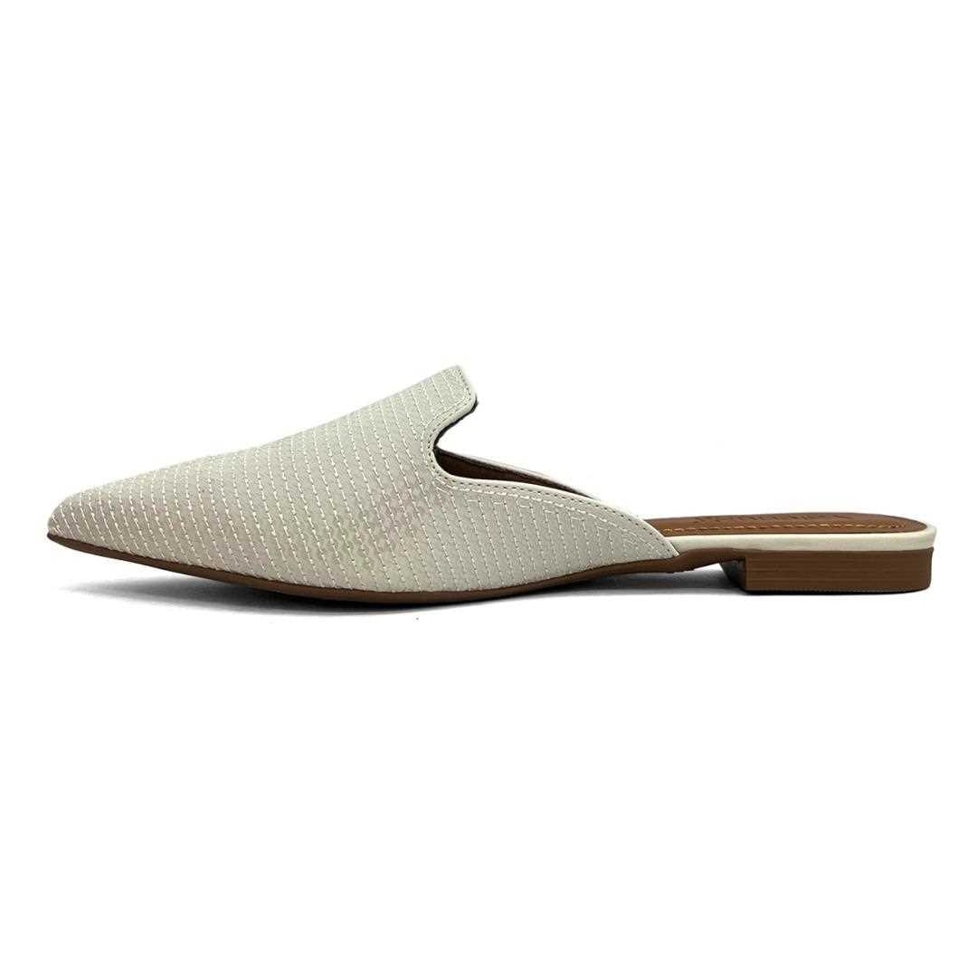 Sapatilha Valentina Mule Bico Fino 373061 Off White Sapatilha Valentina Mule Bico Fino 373061 Off White