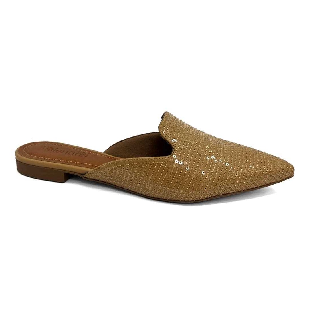 Sapatilha Valentina Mule Bico Fino 373061 Pecan Sapatilha Valentina Mule Bico Fino 373061 Pecan