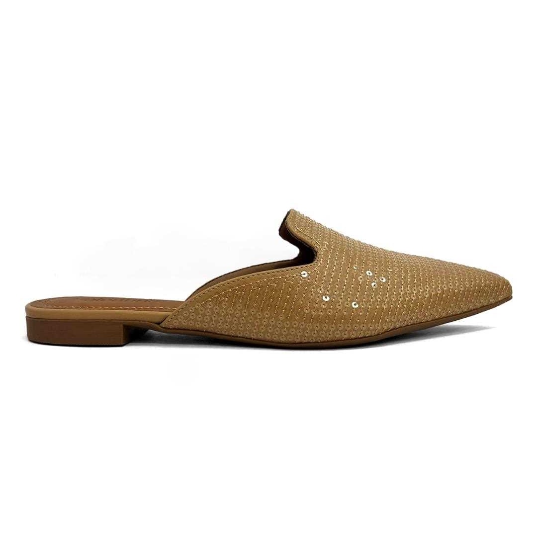 Sapatilha Valentina Mule Bico Fino 373061 Pecan