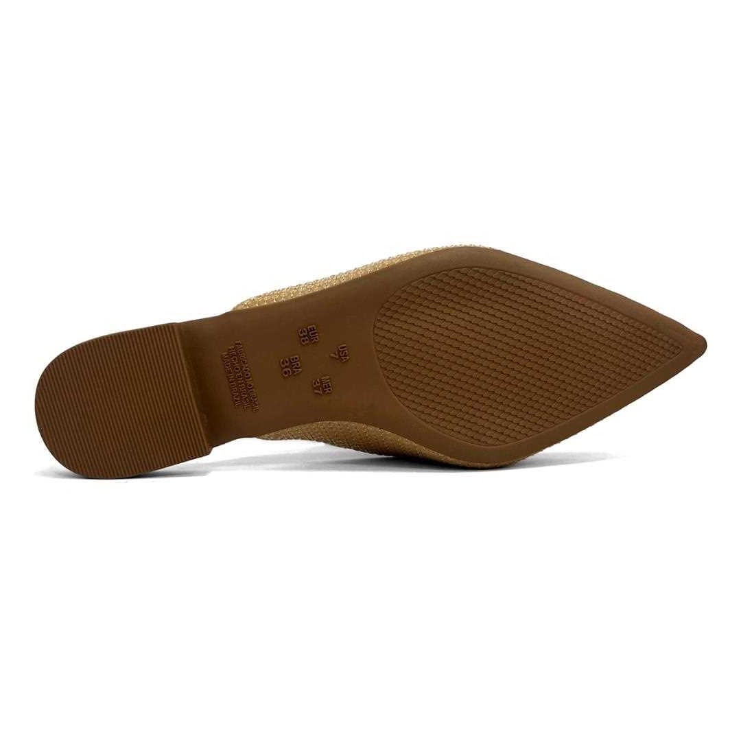 Sapatilha Valentina Mule Bico Fino 373061 Pecan Sapatilha Valentina Mule Bico Fino 373061 Pecan