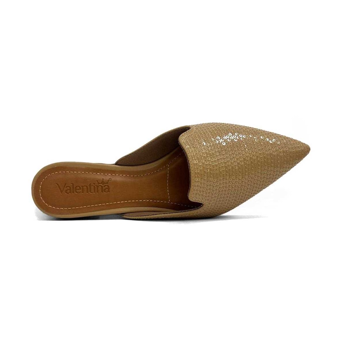 Sapatilha Valentina Mule Bico Fino 373061 Pecan Sapatilha Valentina Mule Bico Fino 373061 Pecan