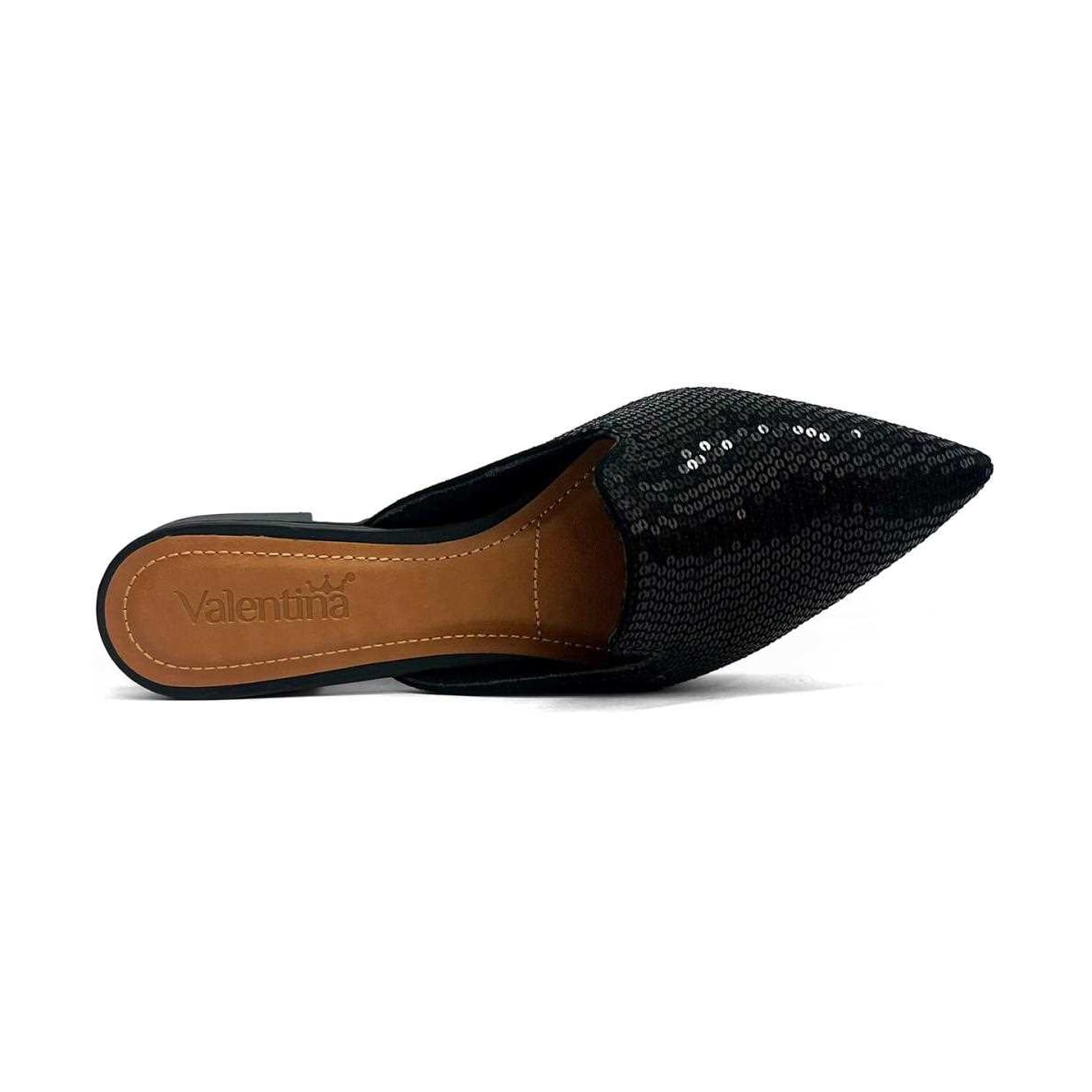 Sapatilha Valentina Mule Bico Fino 373061 Preto Sapatilha Valentina Mule Bico Fino 373061 Preto