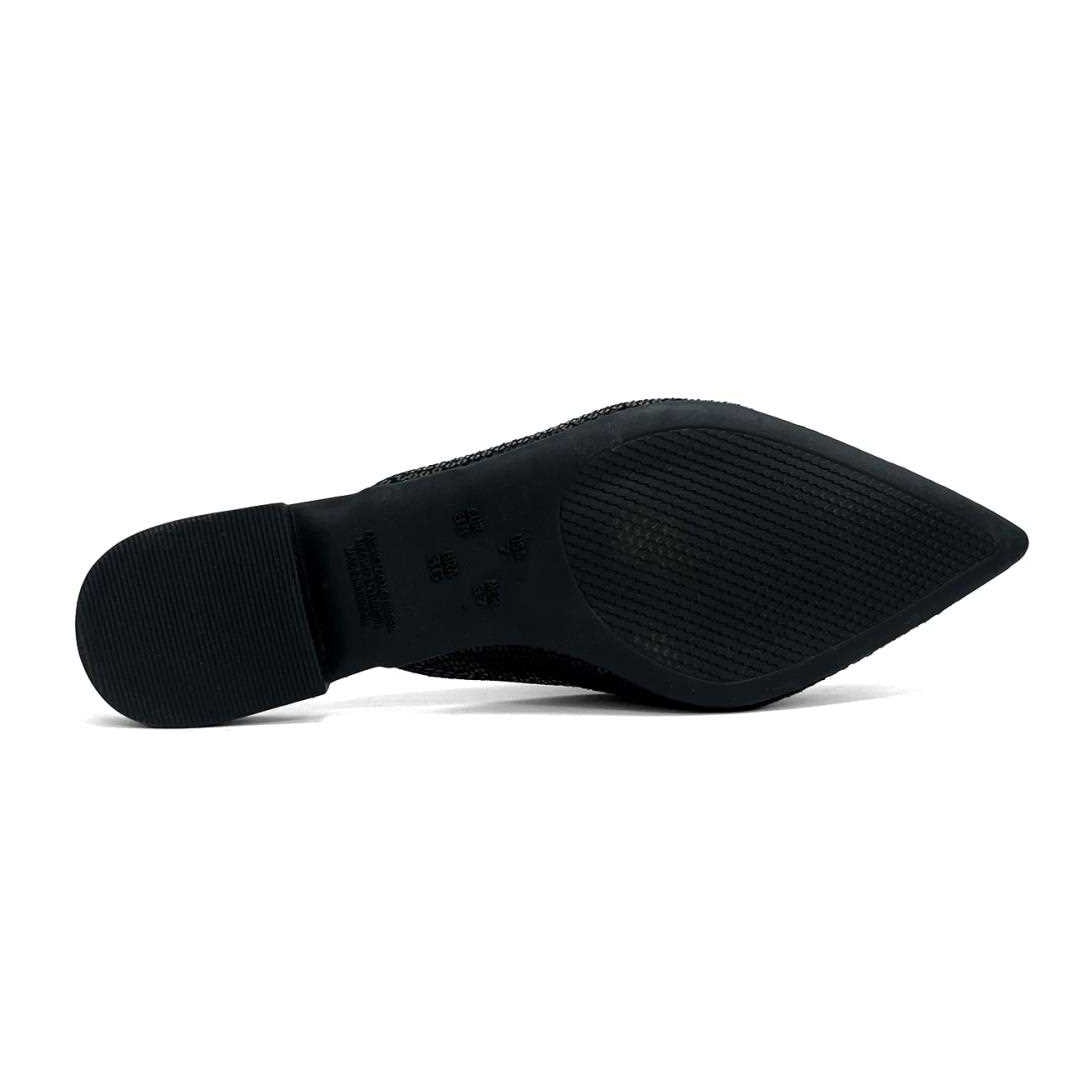 Sapatilha Valentina Mule Bico Fino 373061 Preto