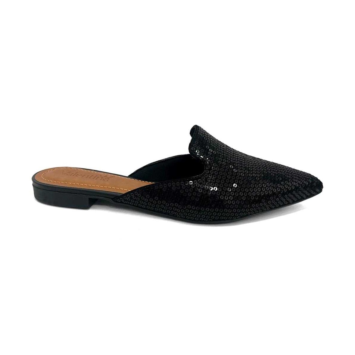 Sapatilha Valentina Mule Bico Fino 373061 Preto Sapatilha Valentina Mule Bico Fino 373061 Preto