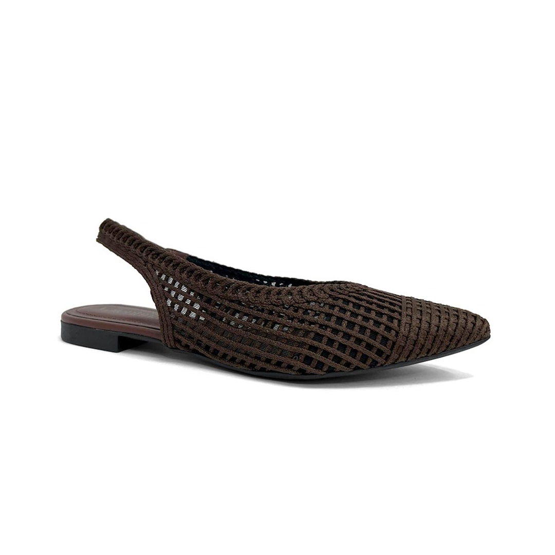 Sapatilha Valentina Slingback 373252 Moka