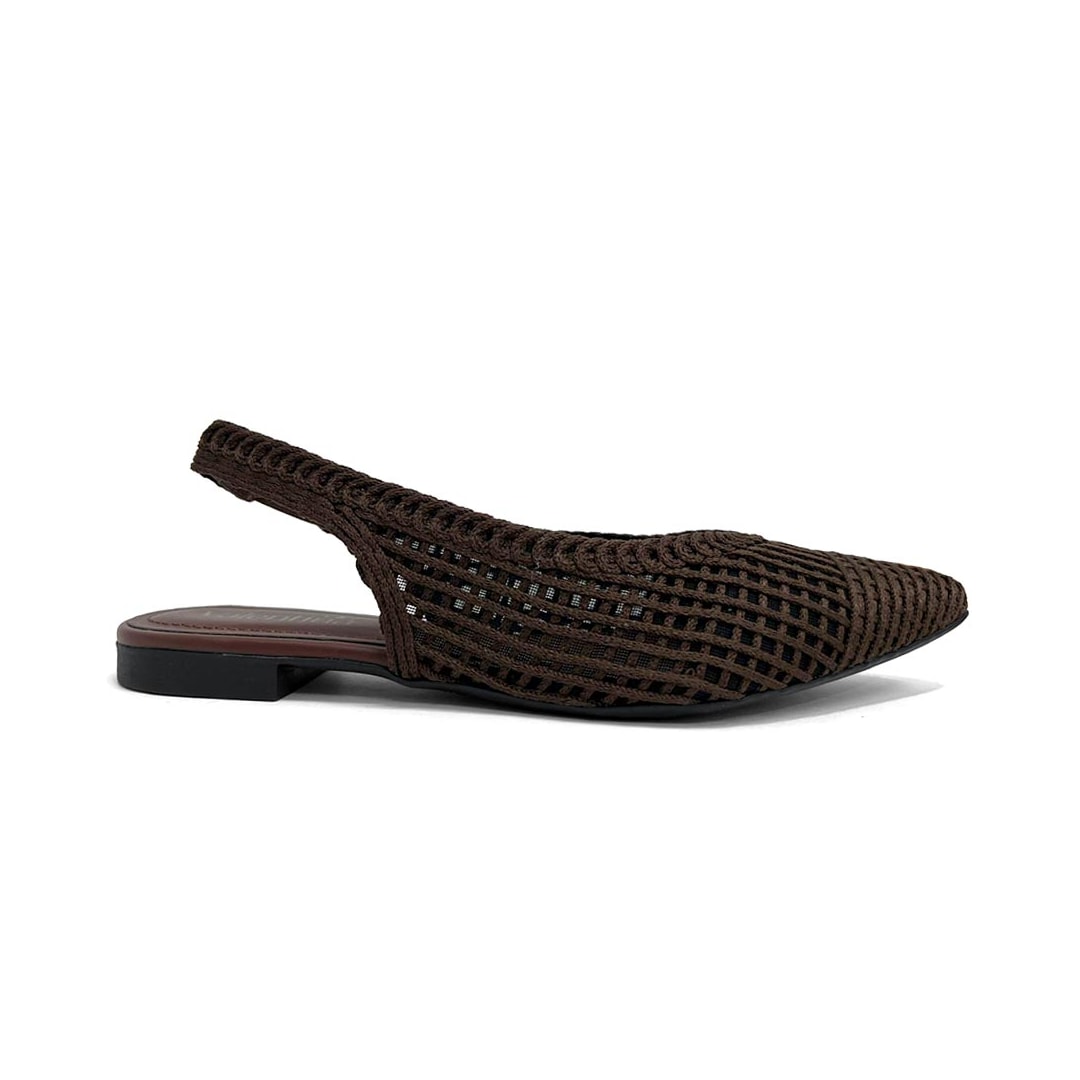 Sapatilha Valentina Slingback 373252 Moka