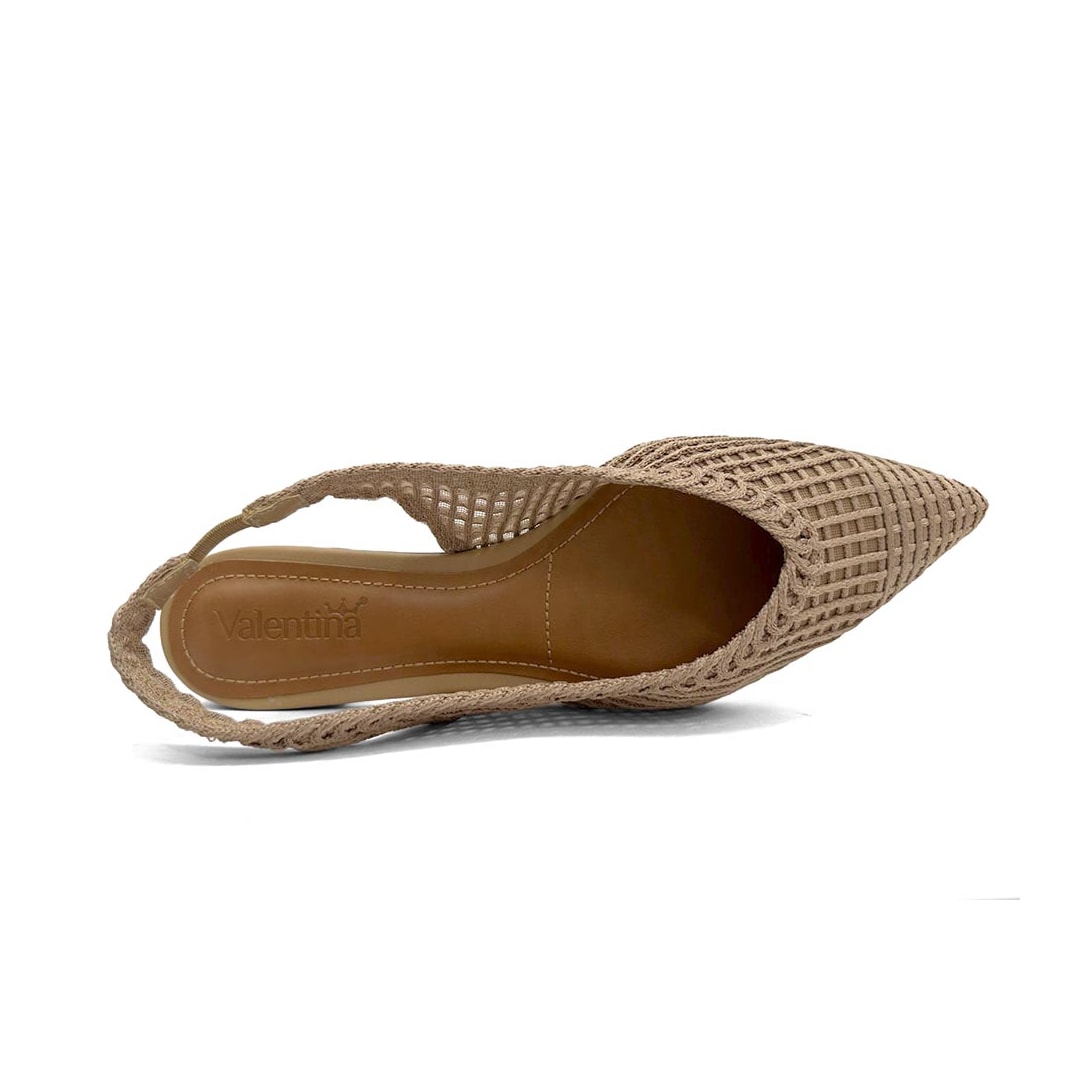 Sapatilha Valentina Slingback 373252 Pecan Sapatilha Valentina Slingback 373252 Pecan