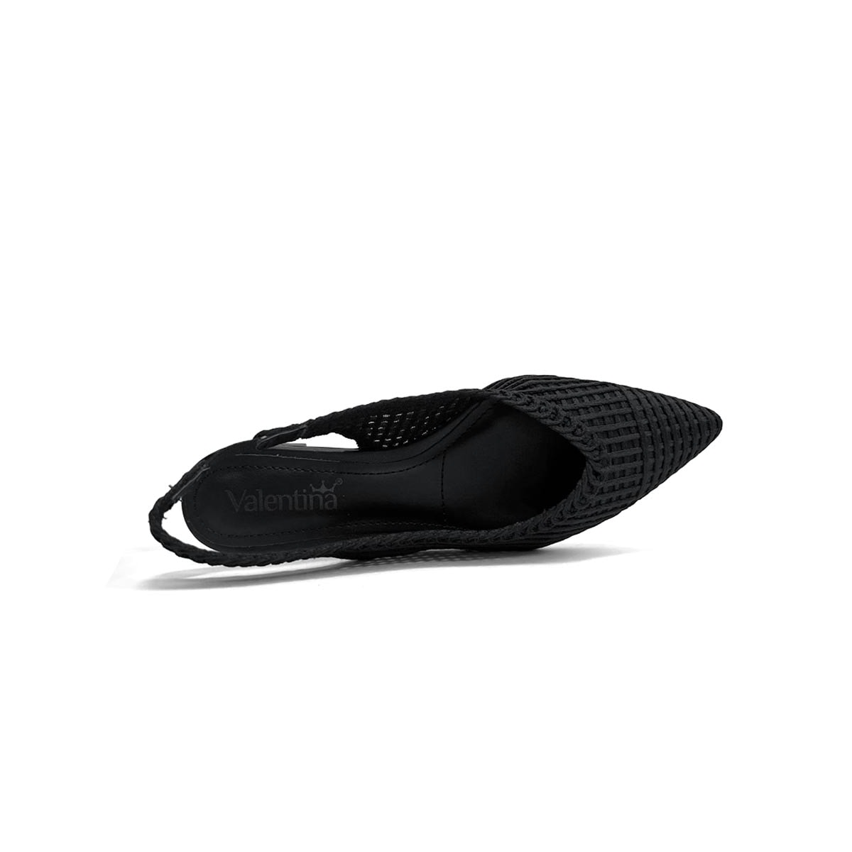 Sapatilha Valentina Slingback 373252 Preto