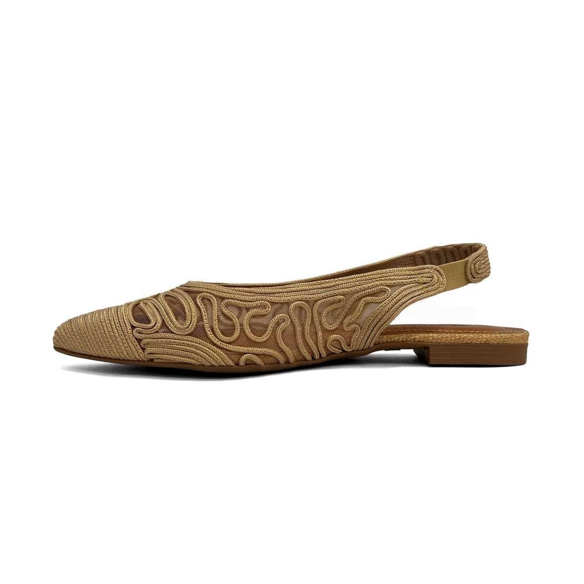 Sapatilha Valentina Slingback Bico Fino 373280 Caramelo Sapatilha Valentina Slingback Bico Fino 373280 Caramelo