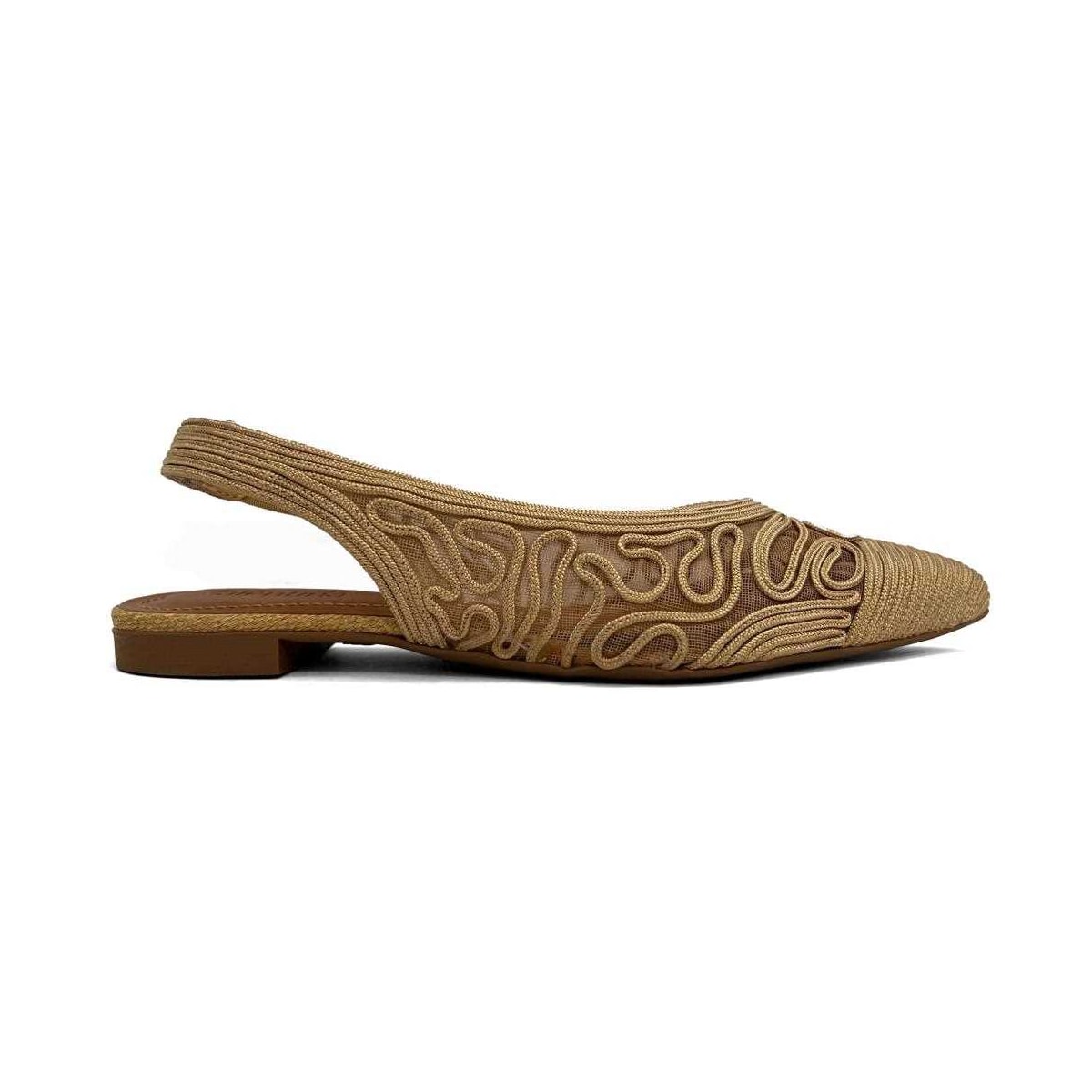 Sapatilha Valentina Slingback Bico Fino 373280 Caramelo Sapatilha Valentina Slingback Bico Fino 373280 Caramelo