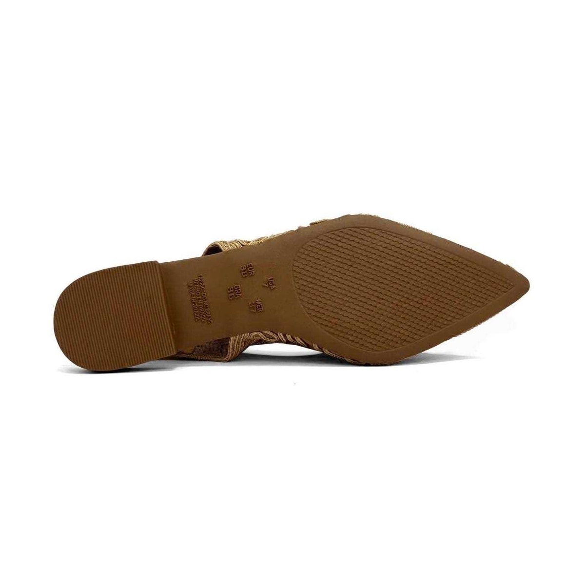 Sapatilha Valentina Slingback Bico Fino 373280 Caramelo