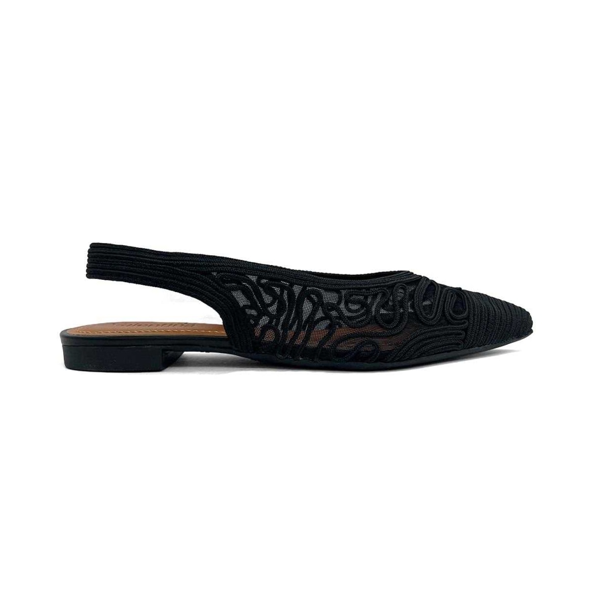 Sapatilha Valentina Slingback Bico Fino 373280 Preto Sapatilha Valentina Slingback Bico Fino 373280 Preto