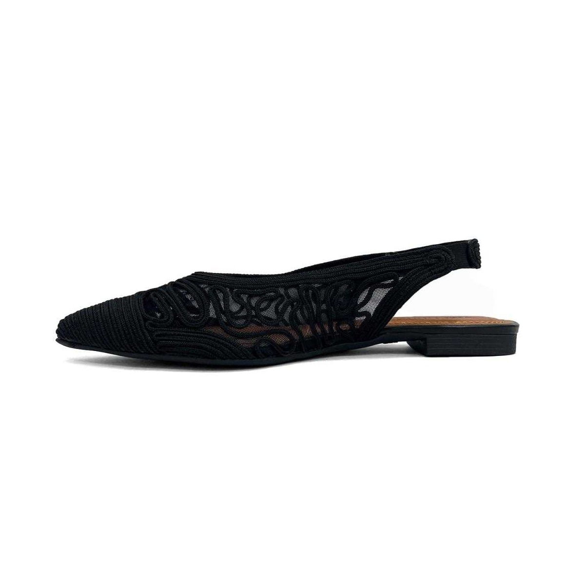 Sapatilha Valentina Slingback Bico Fino 373280 Preto Sapatilha Valentina Slingback Bico Fino 373280 Preto