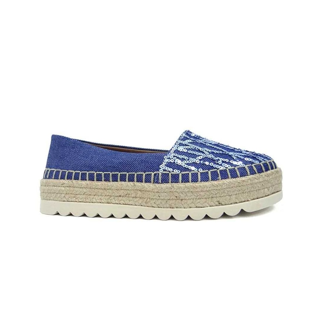 Sapatilha Valentina Tipo Alpargata 396151 Azul