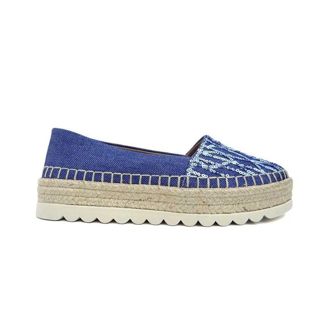 Sapatilha Valentina Tipo Alpargata 396151 Azul