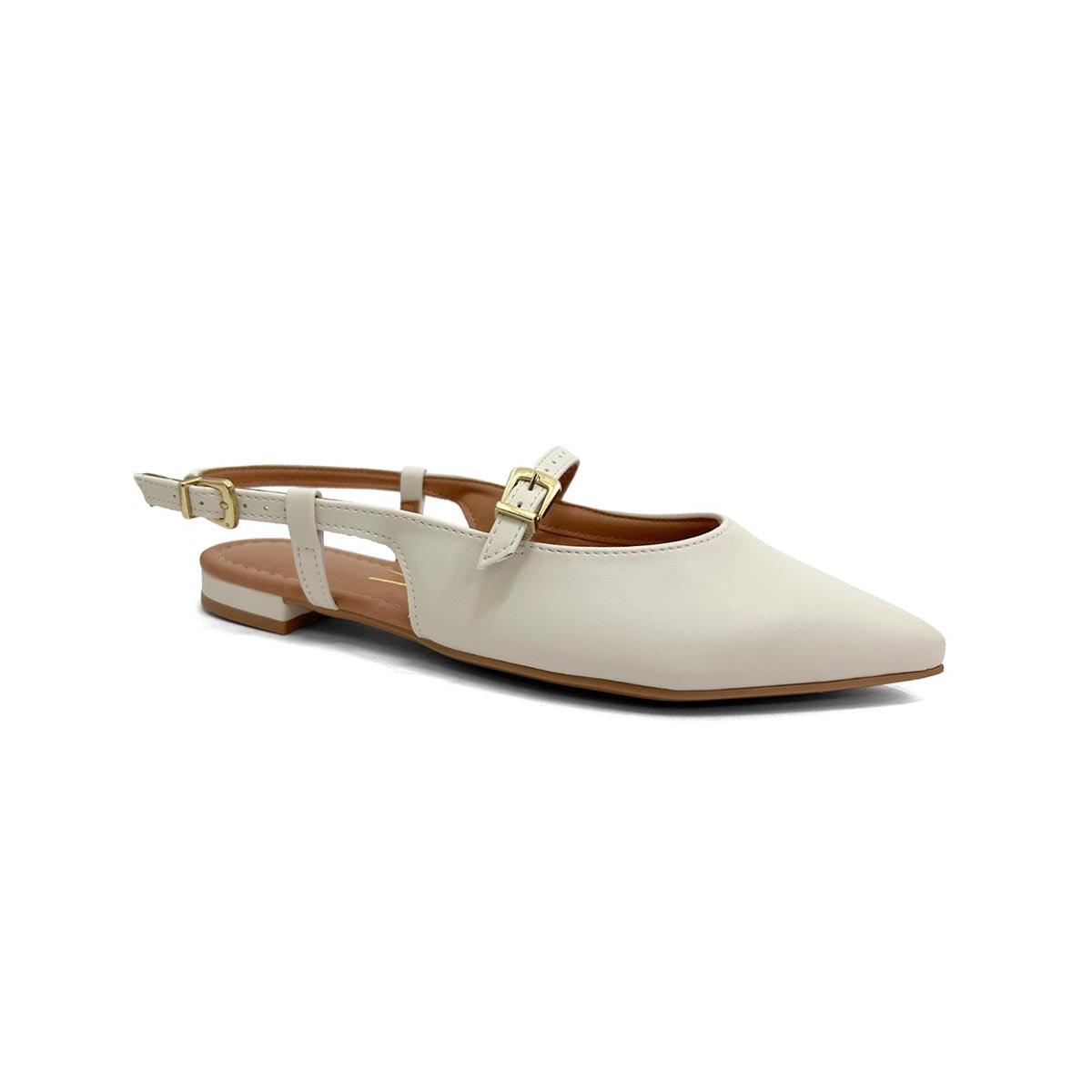 Sapatilha Vizzano Slingback Bico Fino 1206.1009 Branco Off Sapatilha Vizzano Slingback Bico Fino 1206.1009 Branco Off