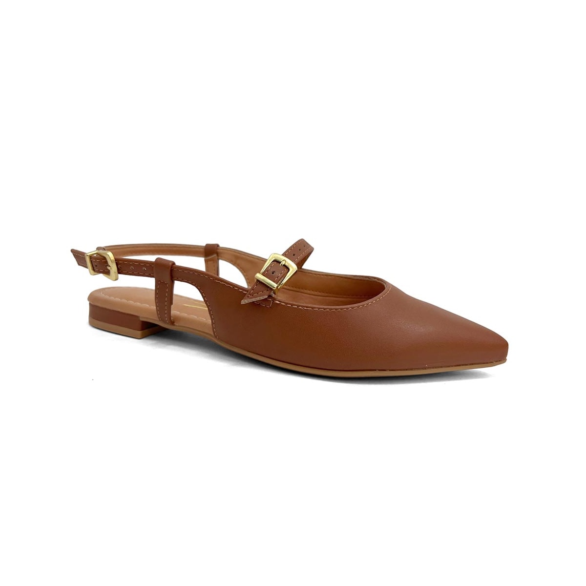 Sapatilha Vizzano Slingback Bico Fino 1206.1009 Mocca Sapatilha Vizzano Slingback Bico Fino 1206.1009 Mocca