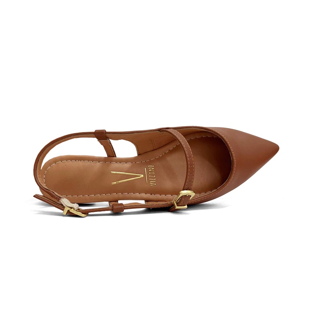 Sapatilha Vizzano Slingback Bico Fino 1206.1009 Mocca