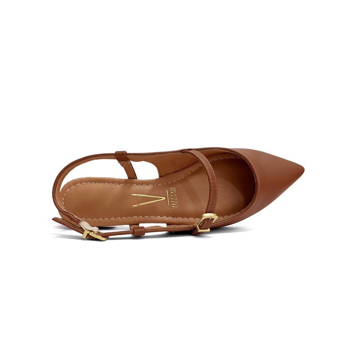 Sapatilha Vizzano Slingback Bico Fino 1206.1009 Mocca Sapatilha Vizzano Slingback Bico Fino 1206.1009 Mocca