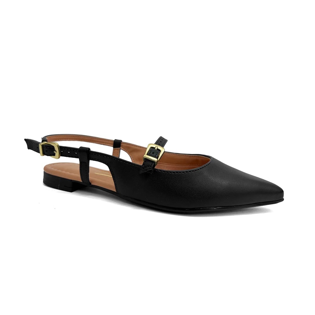 Sapatilha Vizzano Slingback Bico Fino 1206.1009 Preto Sapatilha Vizzano Slingback Bico Fino 1206.1009 Preto