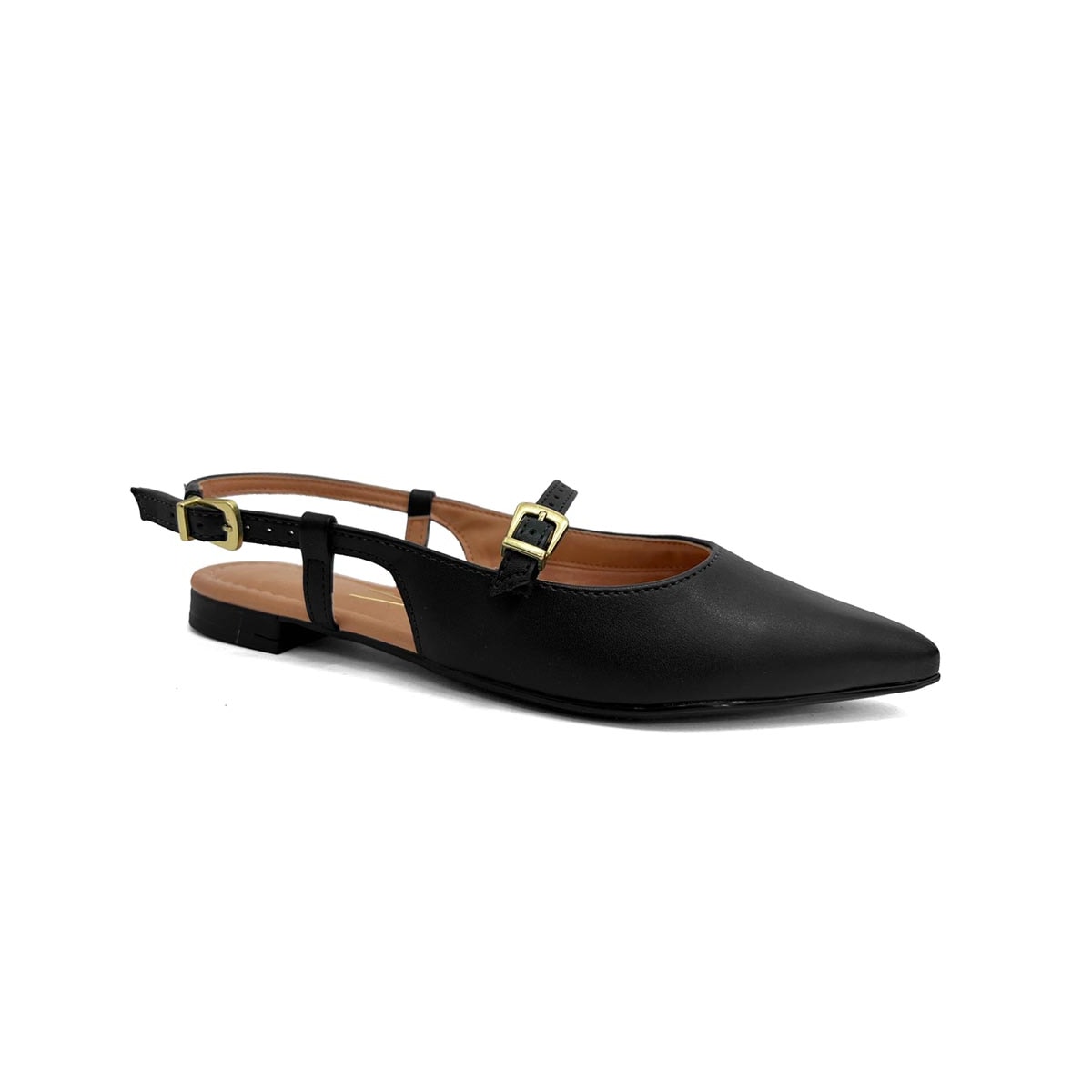 Sapatilha Vizzano Slingback Bico Fino 1206.1009 Preto Sapatilha Vizzano Slingback Bico Fino 1206.1009 Preto