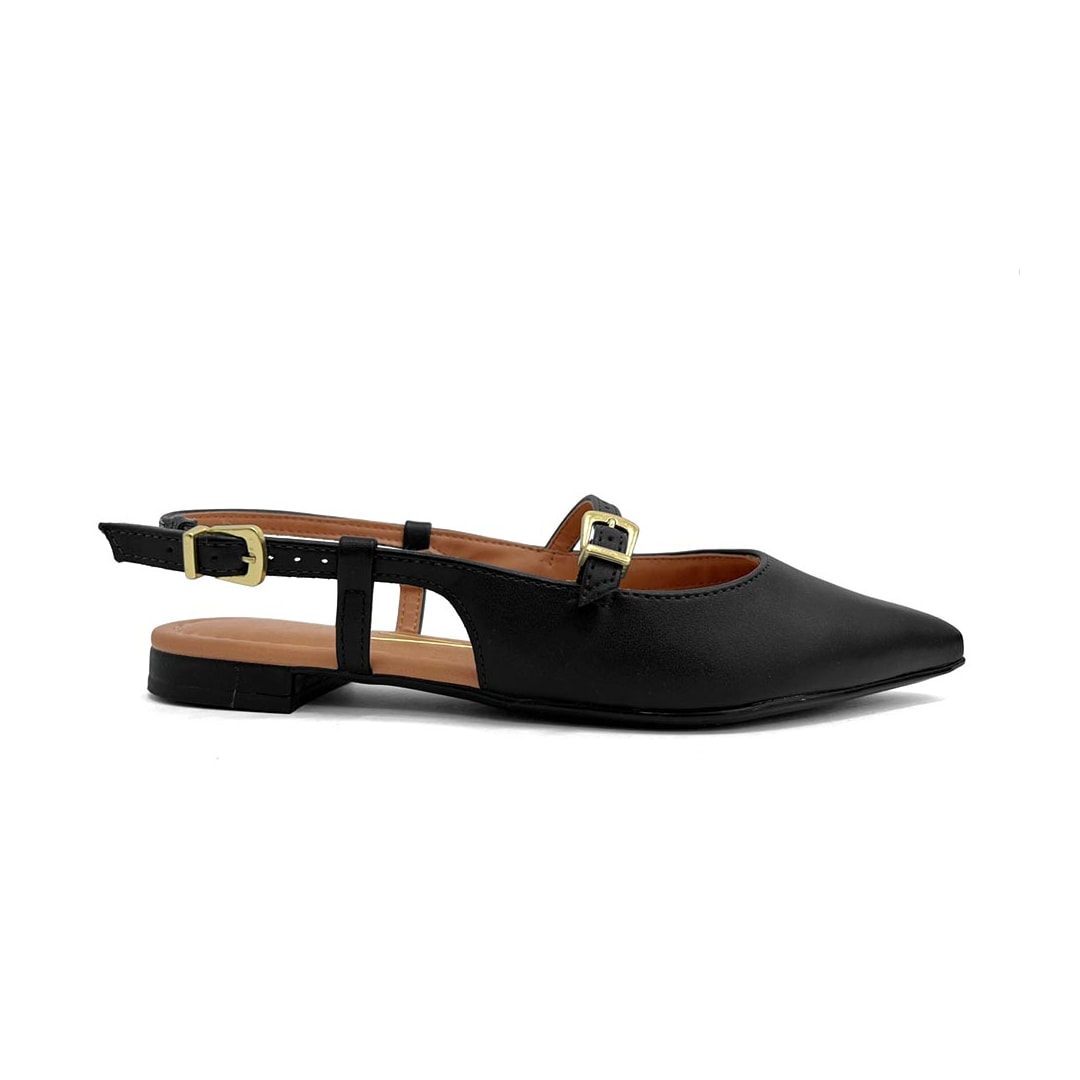 Sapatilha Vizzano Slingback Bico Fino 1206.1009 Preto Sapatilha Vizzano Slingback Bico Fino 1206.1009 Preto