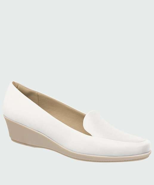 sapato branco anabela