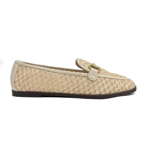 Detalhe - Sapato Anacapri Mocassim C 30450 Areia