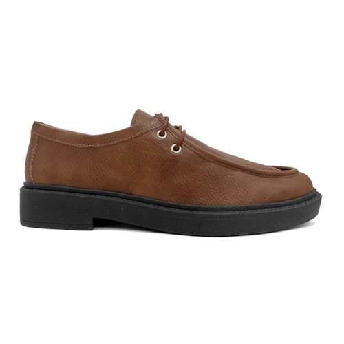 Detalhe - Sapato Anacapri Mocassim Oxford C30272 Caramelo
