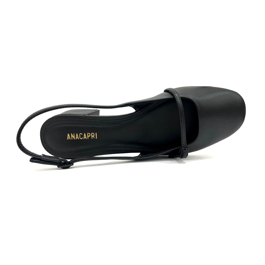Sapato Anacapri Slingback Boneca 0003 Preto