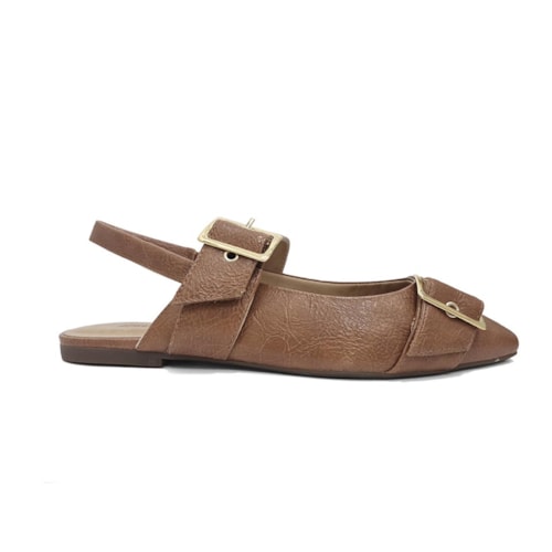 Detalhe - Sapato Anacapri Slingback Boneca C 30356 0015 Caramelo