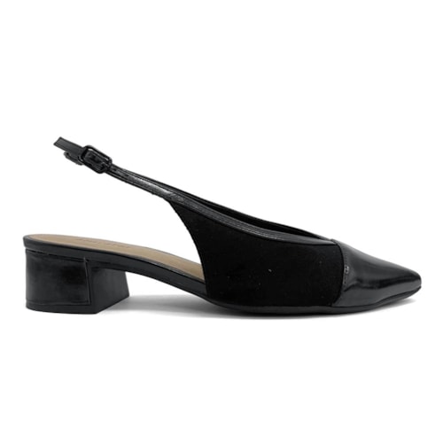 Detalhe - Sapato Anacapri Slingback C 30705 0022 Preto