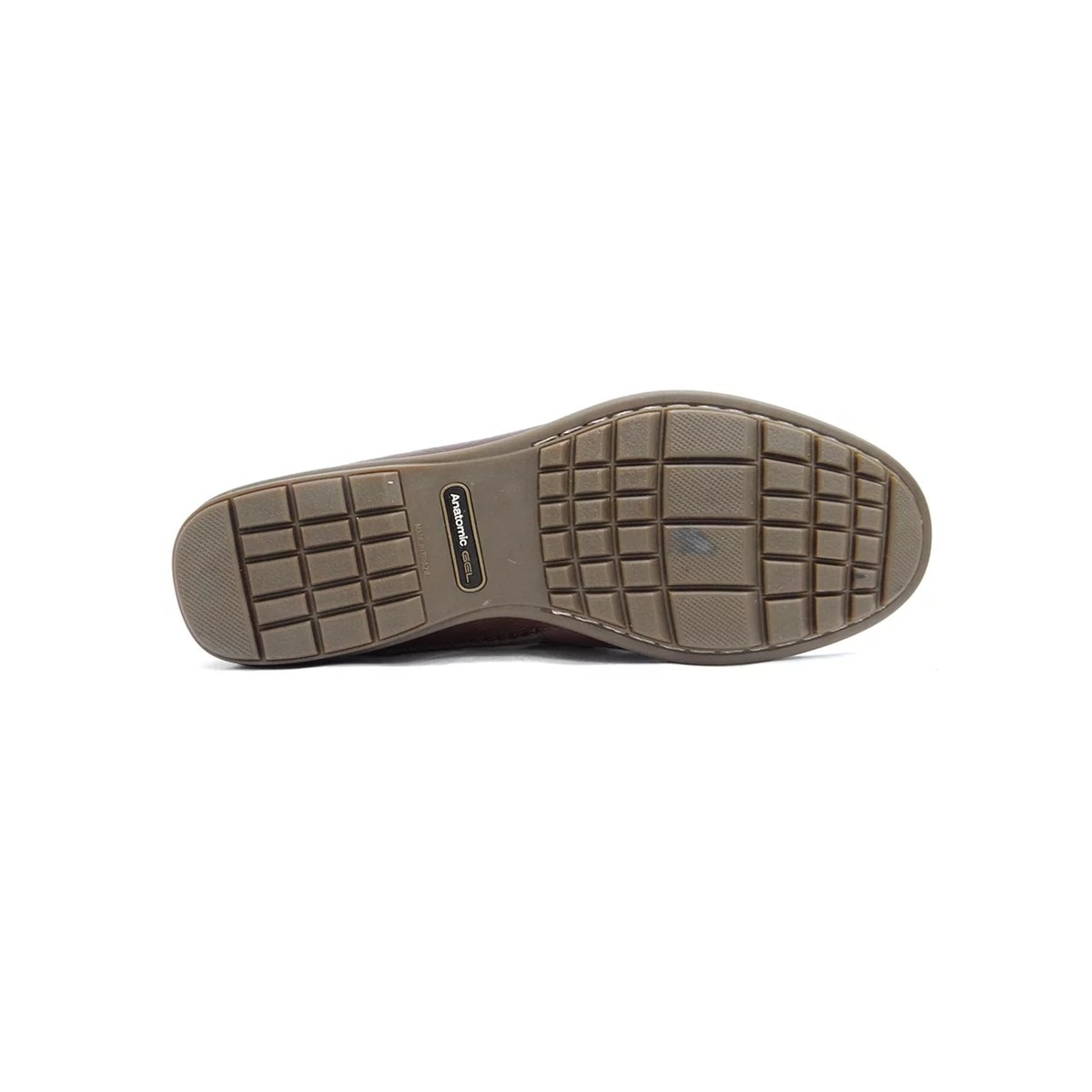 Sapato Anatomic Gel Conforto Couro 3501 Pinhao