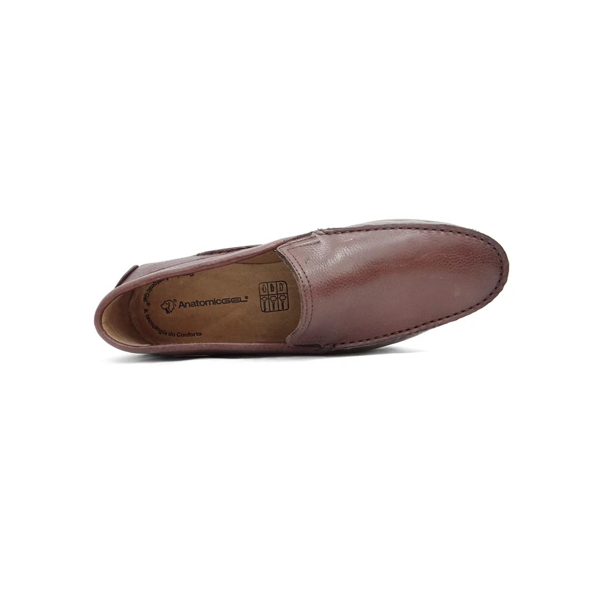 Sapato Anatomic Gel Conforto Couro 3501 Pinhao Sapato Anatomic Gel Conforto Couro 3501 Pinhao