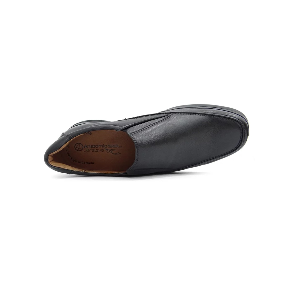 Sapato Anatomic Gel Couro Com Amortecedor 6905 Preto Sapato Anatomic Gel Couro Com Amortecedor 6905 Preto
