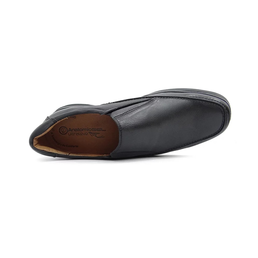 Sapato Anatomic Gel Couro Com Amortecedor 6905 Preto Sapato Anatomic Gel Couro Com Amortecedor 6905 Preto