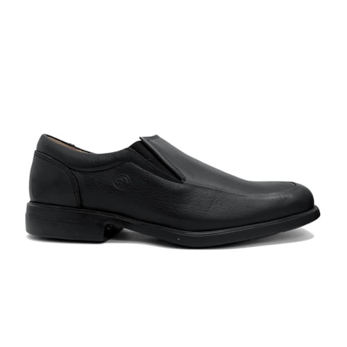 Detalhe - Sapato Anatomic Gel Couro Ultraleve 5902 Preto