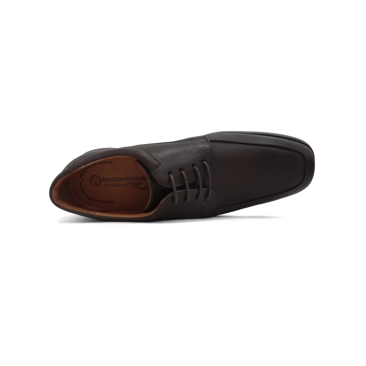 Sapato Anatomic Gel Couro Ultraleve 5929 Brown