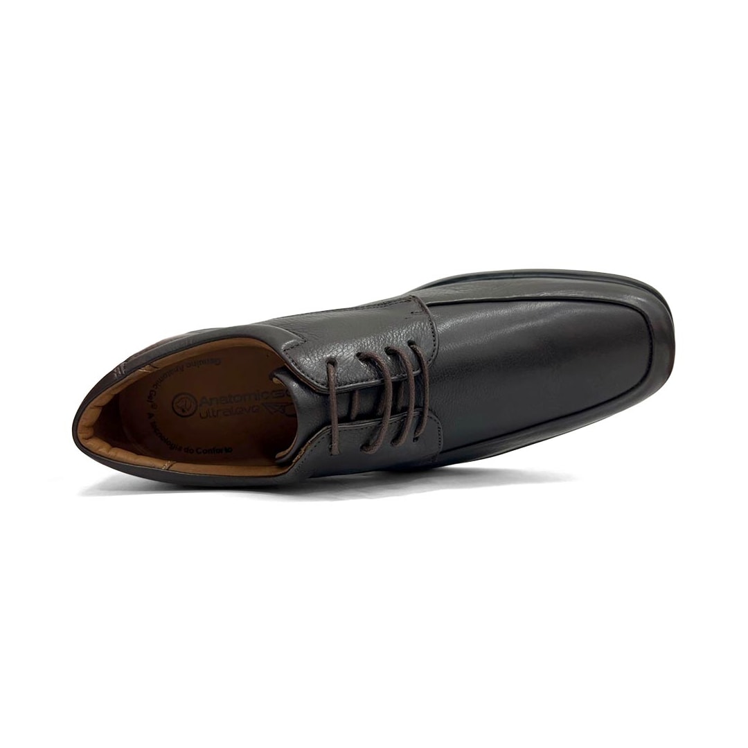 Sapato Anatomic Gel Couro Ultraleve 5929 Brown