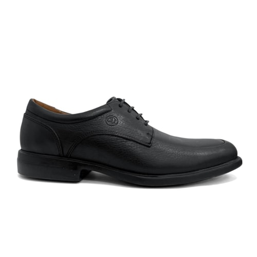 Detalhe - Sapato Anatomic Gel Couro Ultraleve 5929 Preto