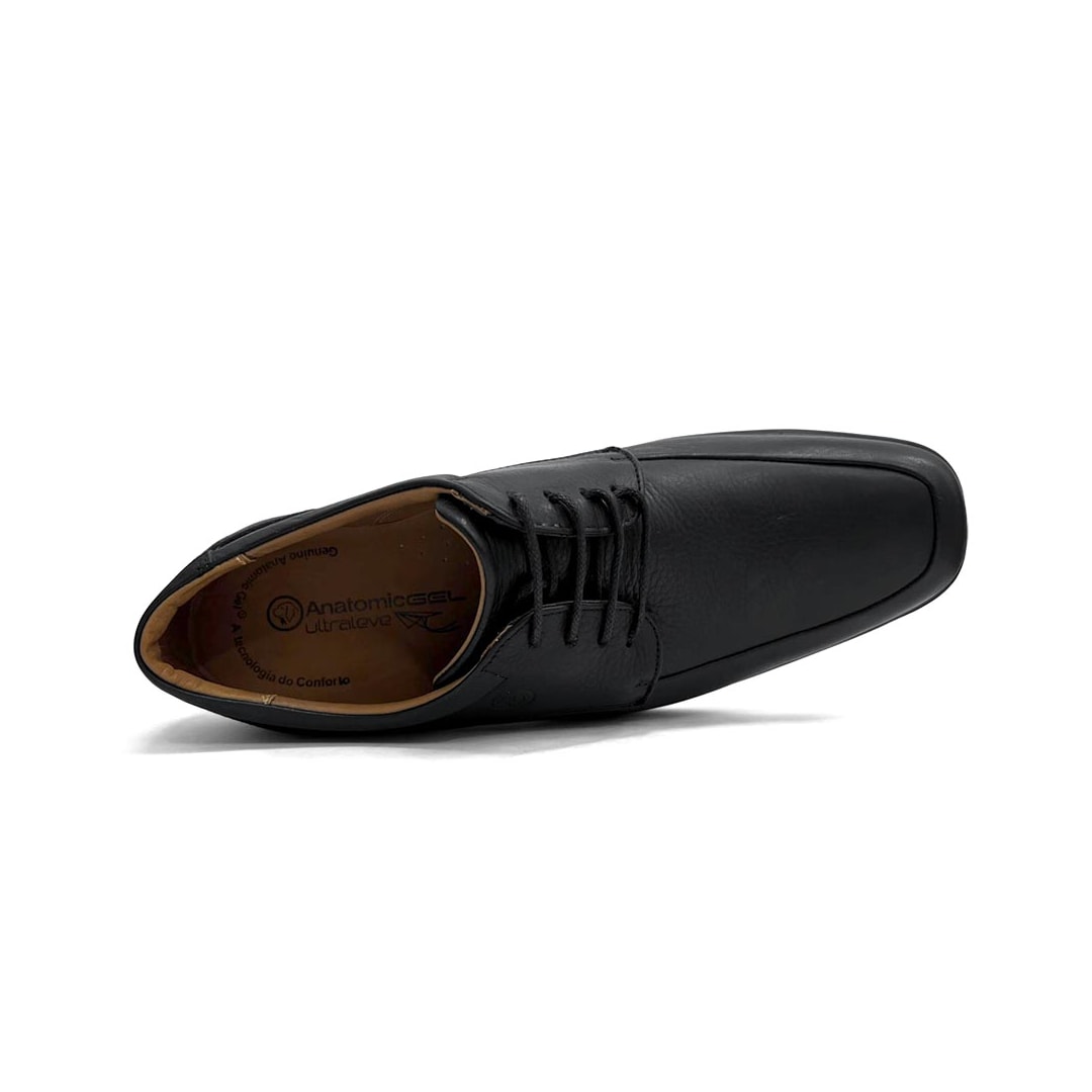 Sapato Anatomic Gel Couro Ultraleve 5929 Preto