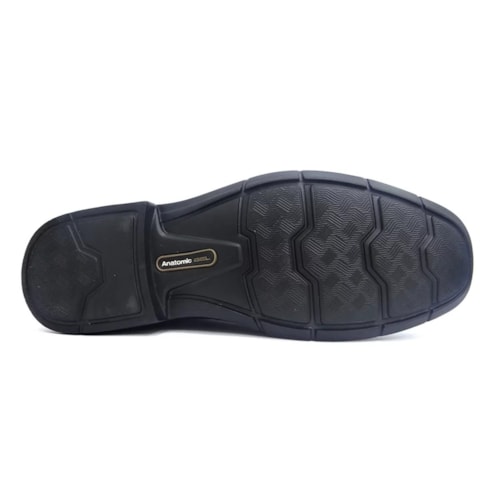 Detalhe - Sapato Anatomic Gel Couro Ultraleve 8621 Preto