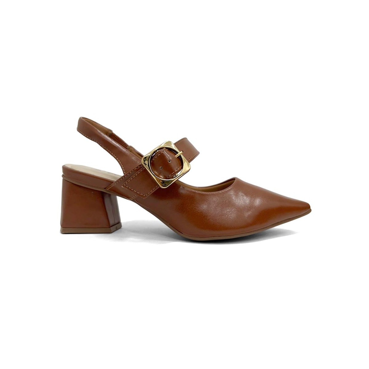 Sapato Bebecê Feminino Slingback T3838-555 Pecan Sapato Bebecê Feminino Slingback T3838-555 Pecan