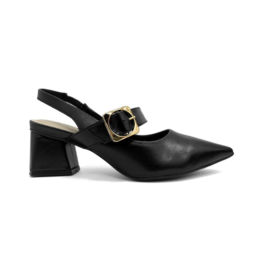Sapato Bebecê Feminino Slingback T3838-555 Preto Sapato Bebecê Feminino Slingback T3838-555 Preto