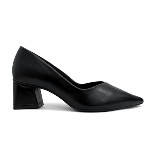 Detalhe - Sapato Bebecê Scarpin Bico Fino T3838-553 Preto